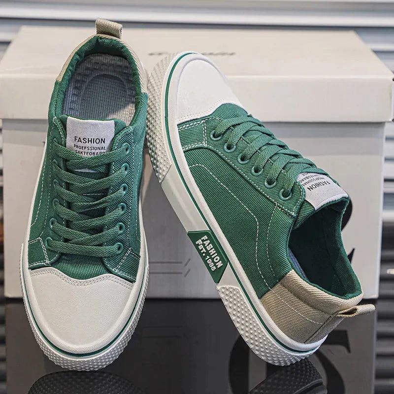 Joel | Men's Breathable Canvas Comfort Trainers