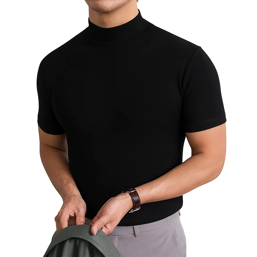 Clarence | Breathable Polo Neck Short-Sleeve Top for Men