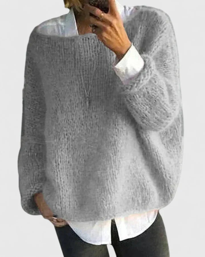 Louise | Oversized Fluffy Knit Jumper for Women