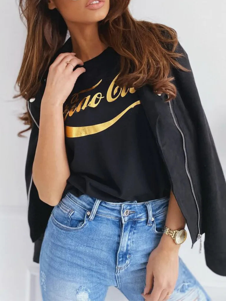 Women's Faux Suede Moto Jacket with Silver Hardware image 9