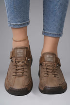 Comfort Leather Trainers with Elastic Strap for Women image 15