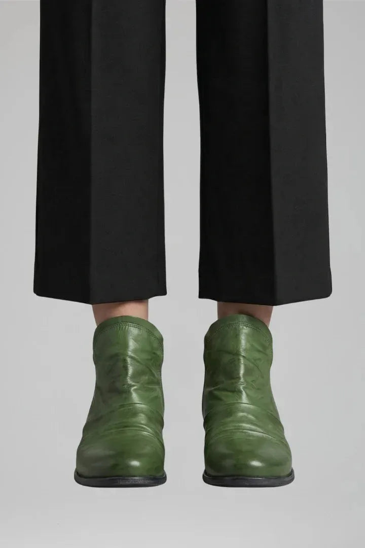 Leather Side Zip Ankle Boots for Women image 10