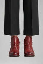 Leather Side Zip Ankle Boots for Women image 9