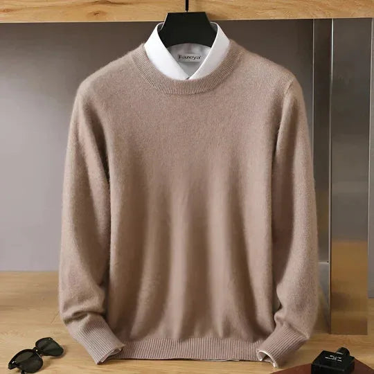 Close-up of the soft brushed knit surface showing the fine fibre texture