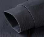 Men's Textured Zip-Up Tracksuit Set with Stand Collar image 11