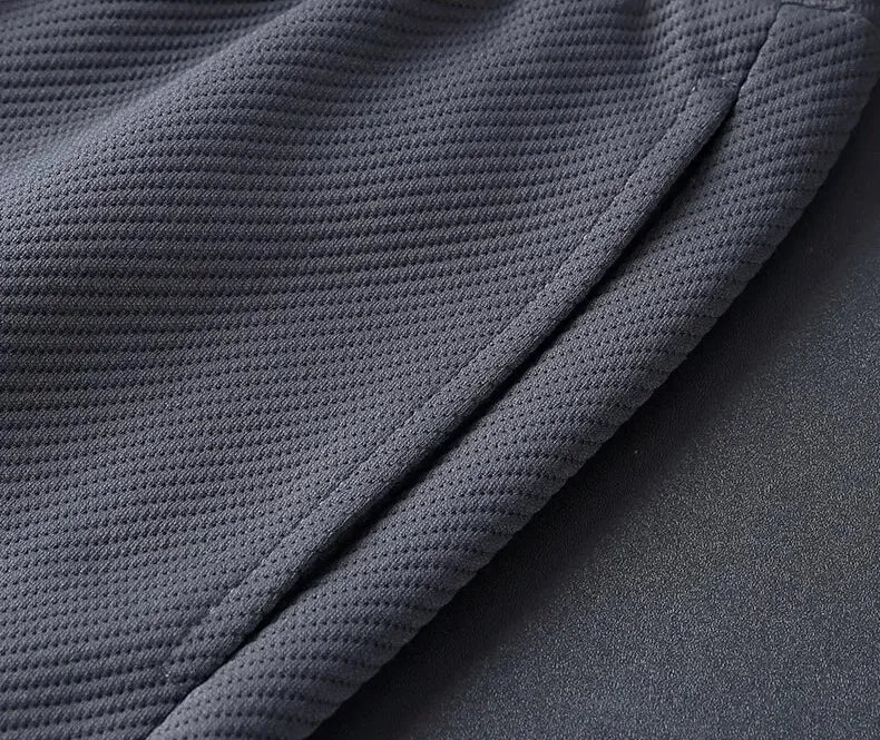 Men's Textured Zip-Up Tracksuit Set with Stand Collar image 13