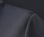 Men's Textured Zip-Up Tracksuit Set with Stand Collar image 9