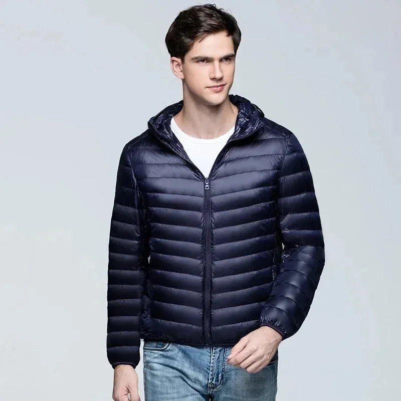 Silas | Men's Ultralight Packable Puffer Jacket with Hood for Winter