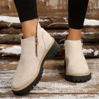 Orthopedic Suede Ankle Boots with Arch Support for Women image 12