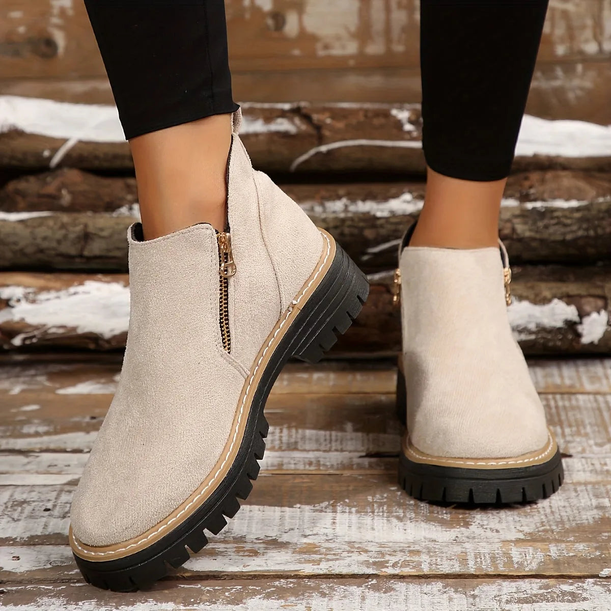 Orthopedic Suede Ankle Boots with Arch Support for Women image 12