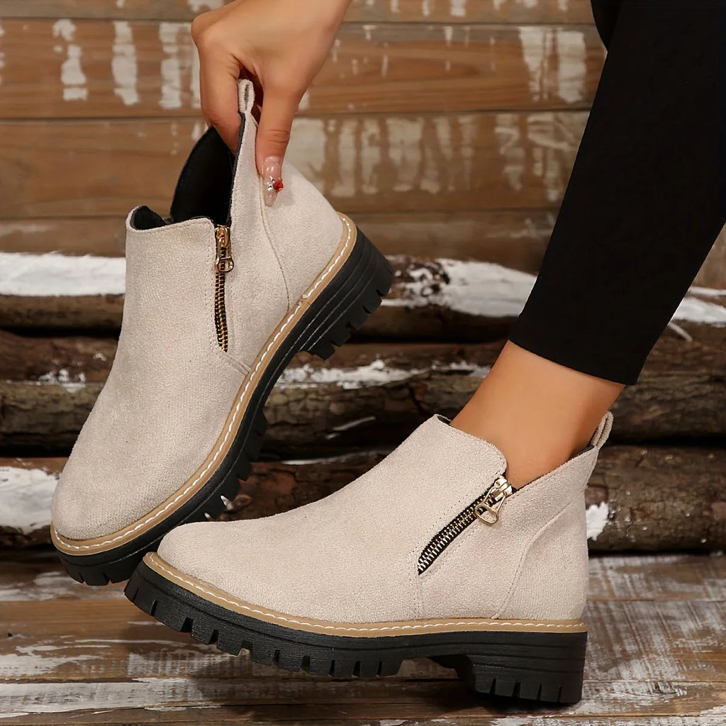 Orthopedic Suede Ankle Boots with Arch Support for Women image 13