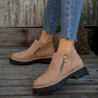 Orthopedic Suede Ankle Boots with Arch Support for Women image 14