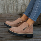 Orthopedic Suede Ankle Boots with Arch Support for Women image 16
