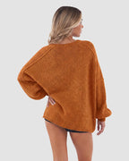 Oversized Lantern-Sleeve Knit Cardigan for Women image 9