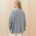 Oversized Ribbed Knit Cardigan for Women in Autumn image 9