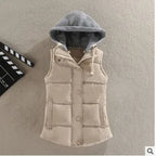 Padded Hooded Gilet for Women with Snap Buttons image 11