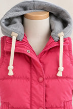 Padded Hooded Gilet for Women with Snap Buttons image 17