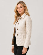 Elegant Quilted Collared Jacket for Women image 15