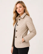 Elegant Quilted Collared Jacket for Women image 16