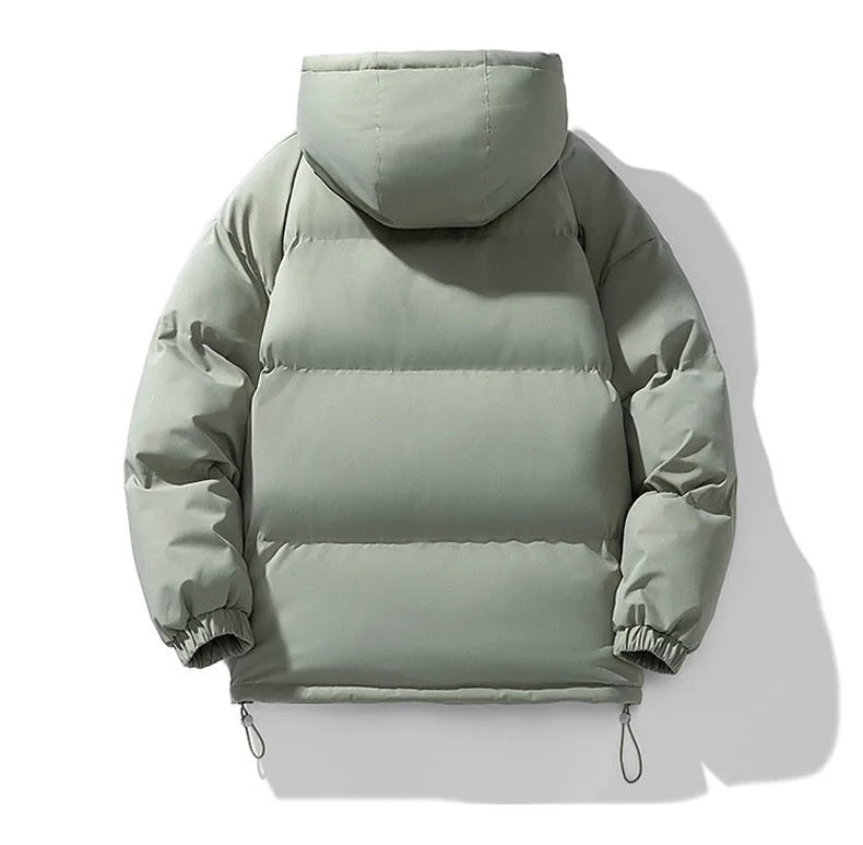 Men's Hooded Quilted Puffer Jacket for Winter image 12