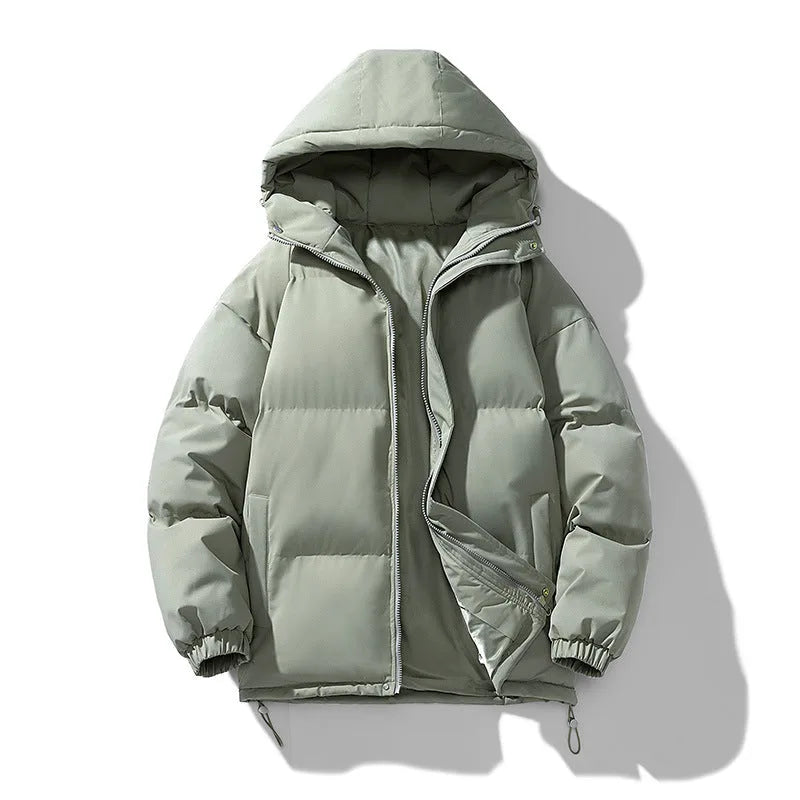 Men's Hooded Quilted Puffer Jacket for Winter image 13