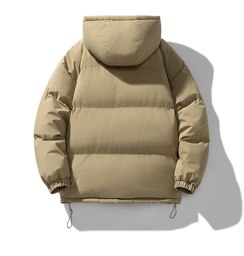 Men's Hooded Quilted Puffer Jacket for Winter image 9