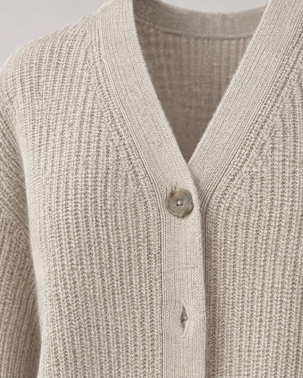 Oversized Ribbed Knit V-Neck Cardigan for Women image 10
