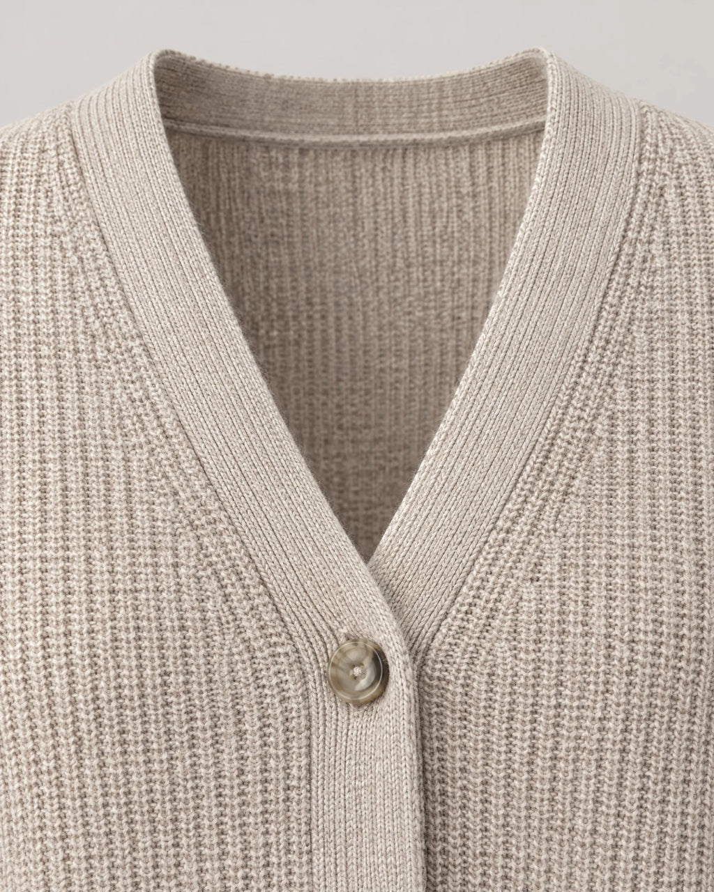 Oversized Ribbed Knit V-Neck Cardigan for Women image 11