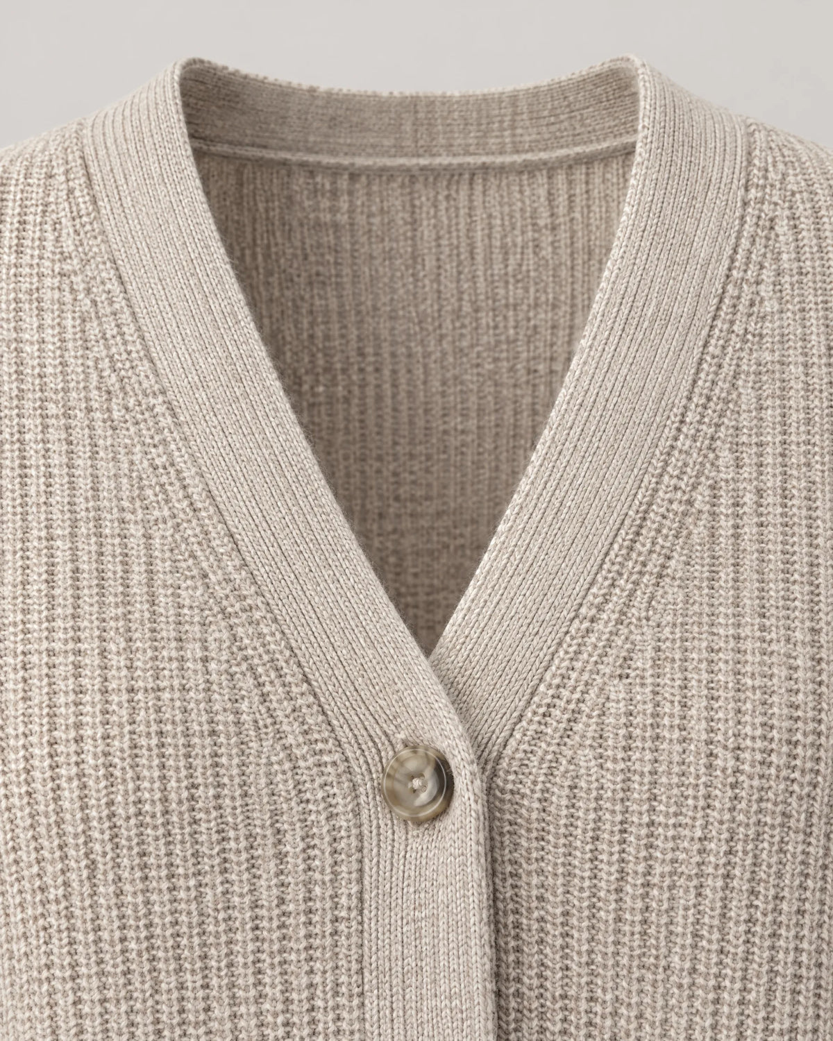 Oversized Ribbed Knit V-Neck Cardigan for Women image 11