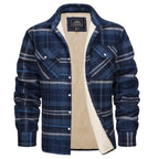 Sherpa-Lined Checked Flannel Jacket for Men image 10