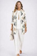 Three-Piece Cardigan, Top & Printed Trouser Set for Women image 23